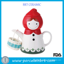 Novelty Red Riding Hood Little Girl Porcelain Teapot Gift